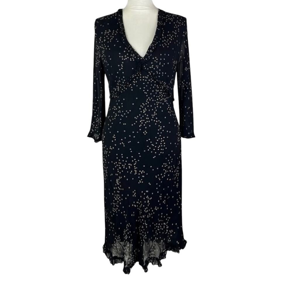 Vintage Majick Black Dark Romantic Whimsigoth Dress Witchy Size Petite Medium PM
